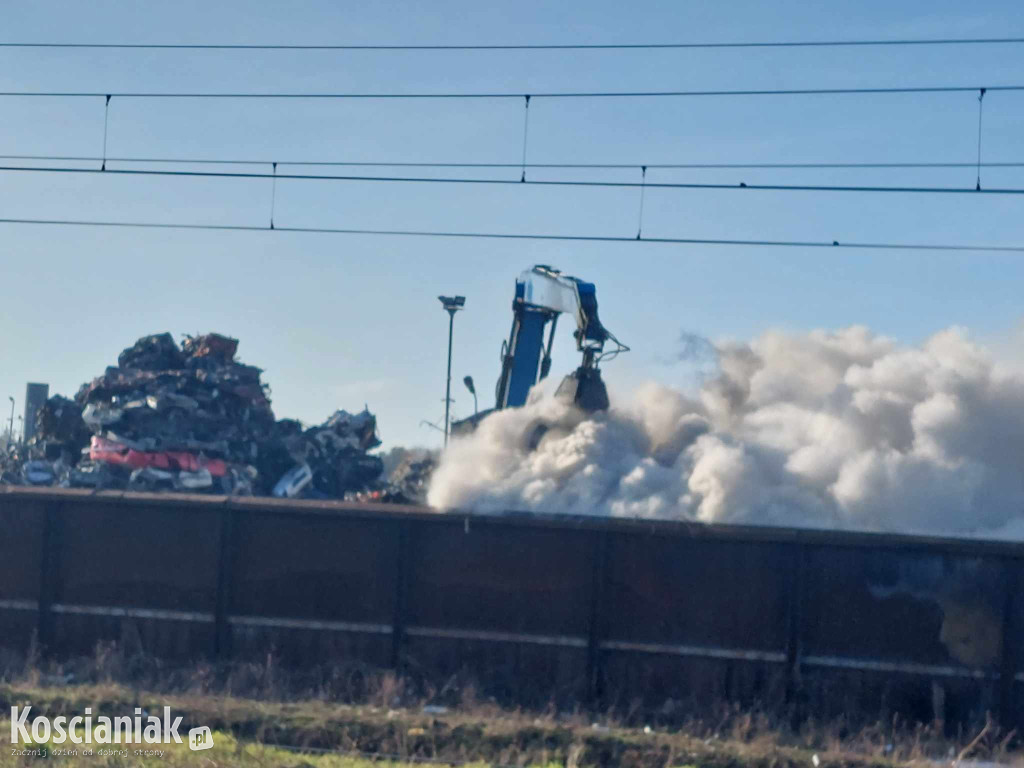 Pożar na składowisku w Przysiece Polskiej