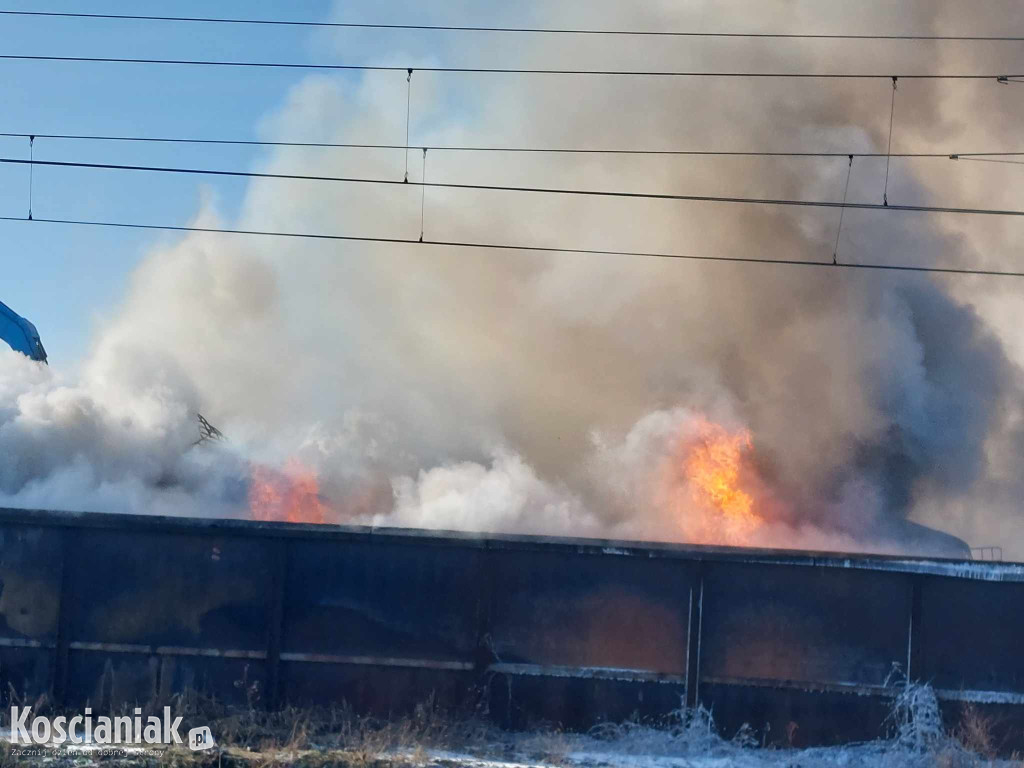 Pożar na składowisku w Przysiece Polskiej