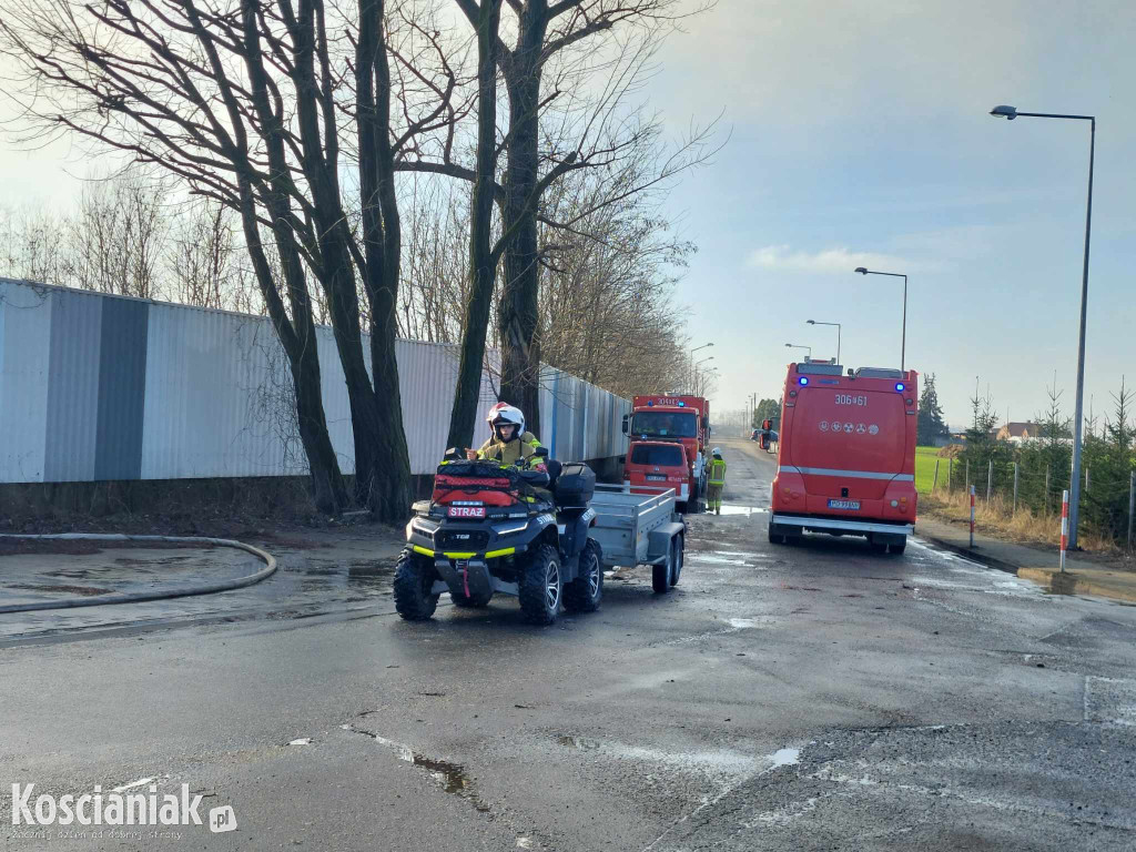 Pożar na składowisku w Przysiece Polskiej