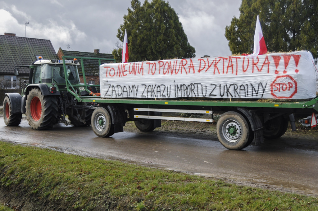 Protest rolników w Bielewie