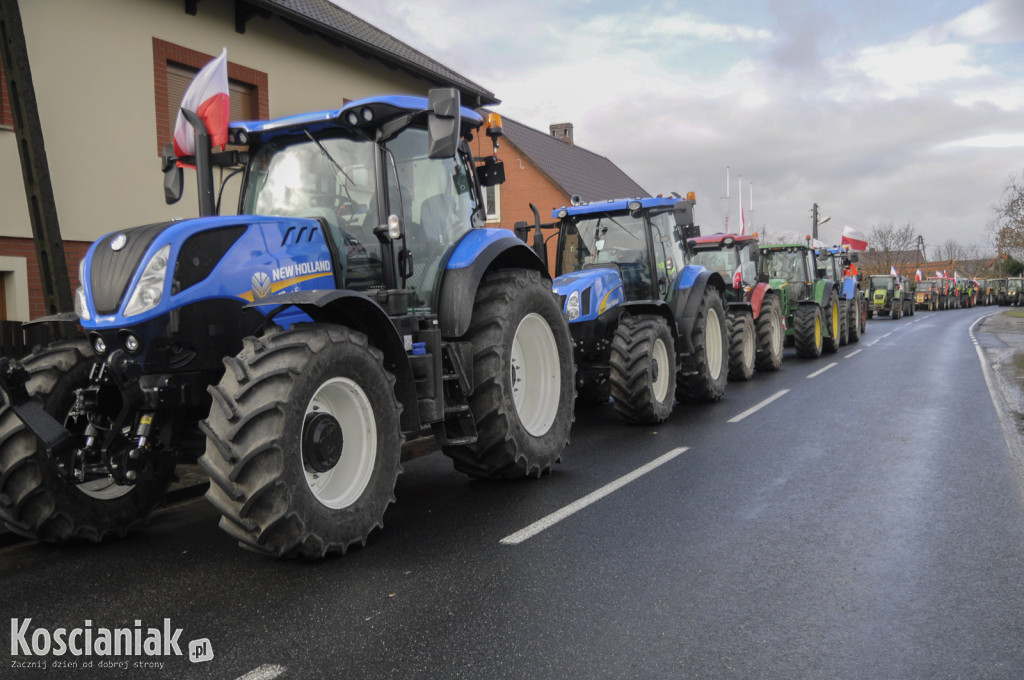 Protest rolników w Bielewie