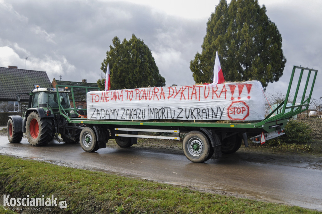 Protest rolników w Bielewie