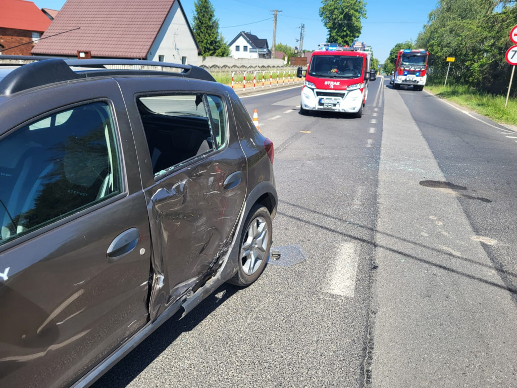 Zderzenie motocykla z osobówką