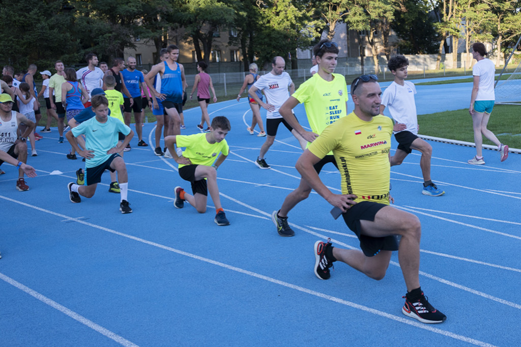 Trening przed półmaratonem z Szymanowskim