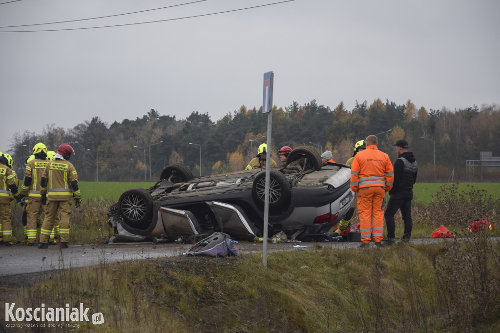 Pijany kierowca dachował za Radomickiem