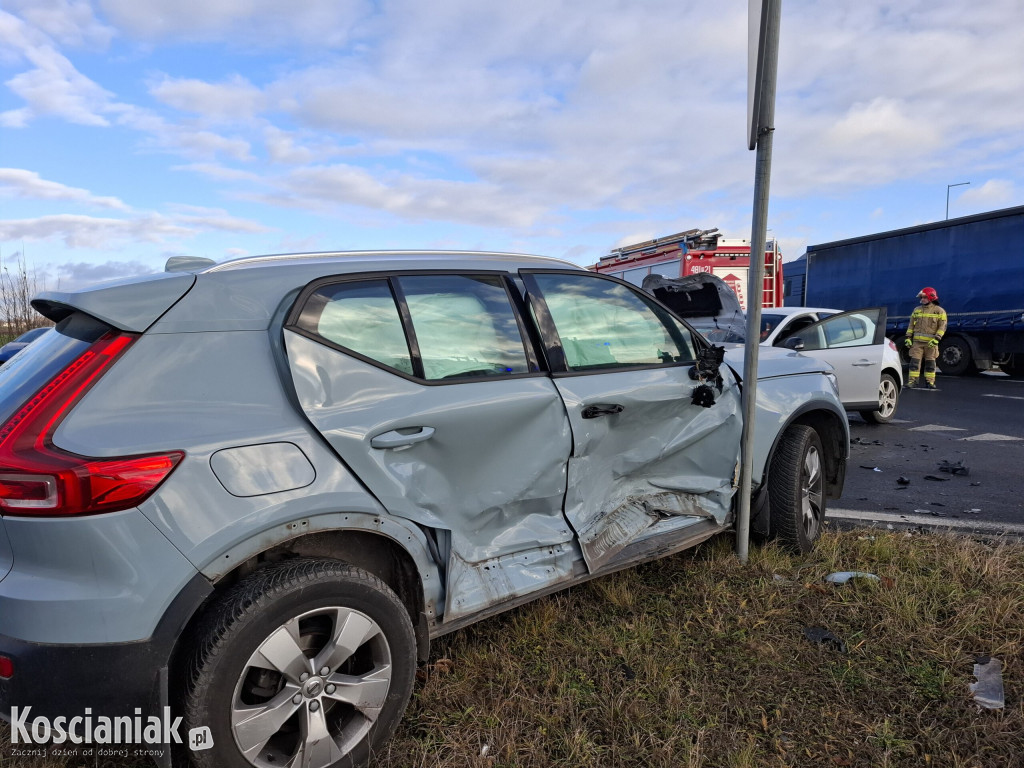 Wypadek na wyjeździe ze Starych Oborzysk