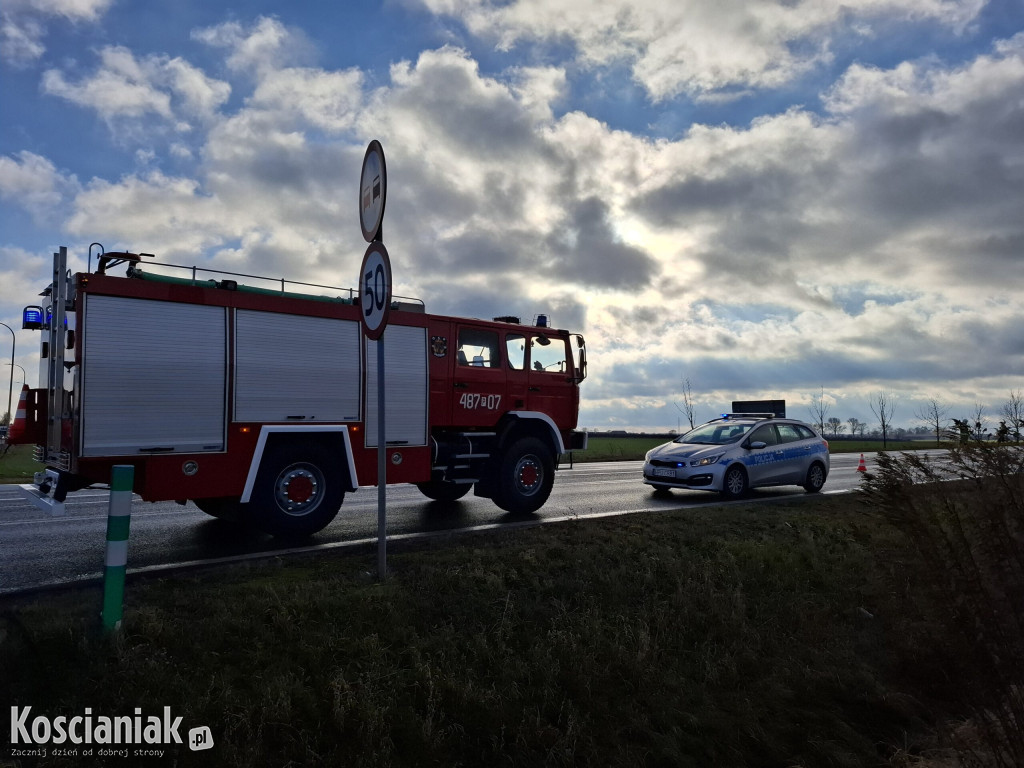 Wypadek na wyjeździe ze Starych Oborzysk