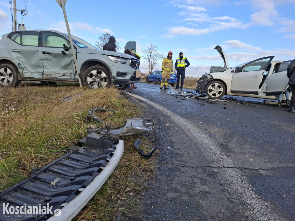 Wypadek na wyjeździe ze Starych Oborzysk