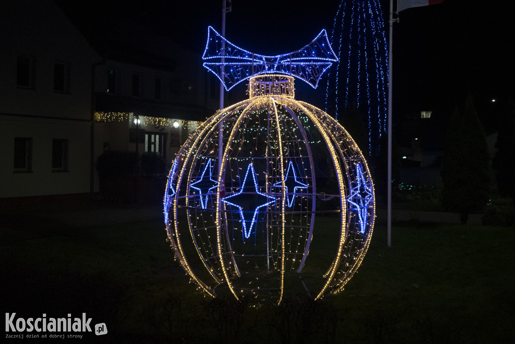 Świąteczne iluminacje w Czempiniu