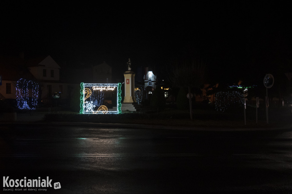 Świąteczne iluminacje w Krzywiniu