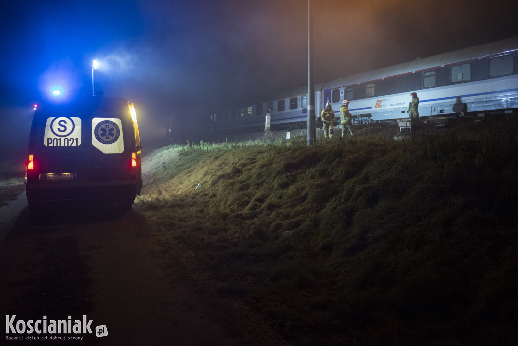 Potrącenie na torach kolejowych w Kościanie