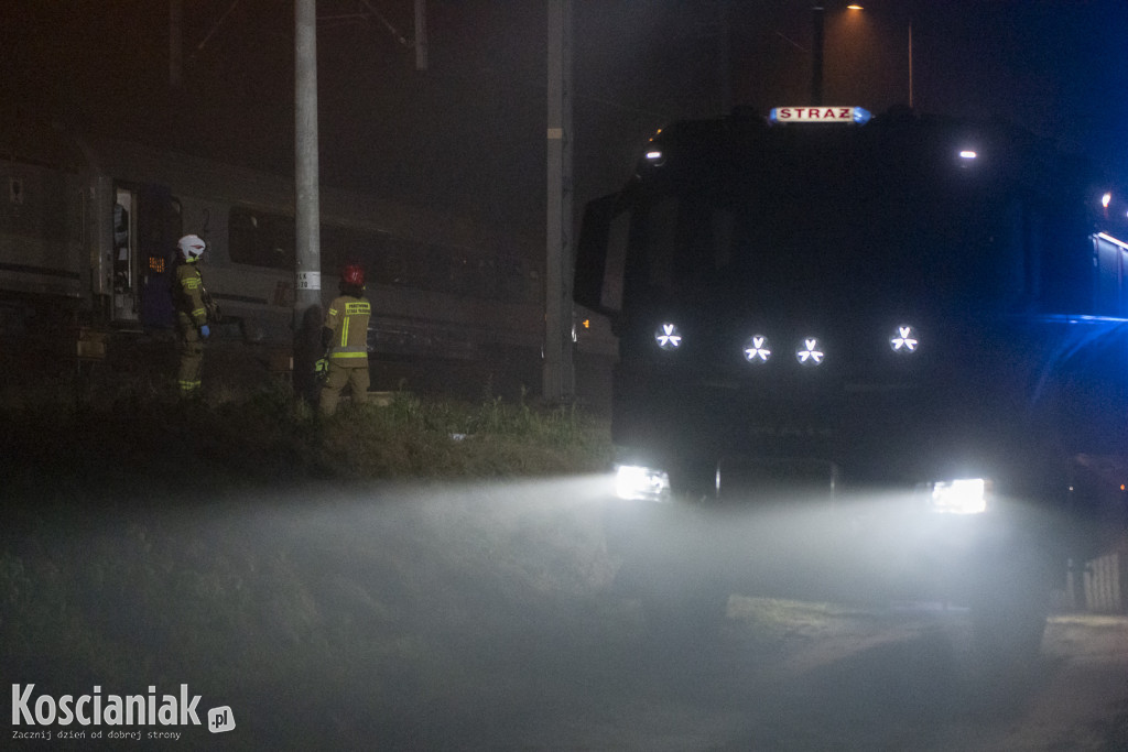 Potrącenie na torach kolejowych w Kościanie