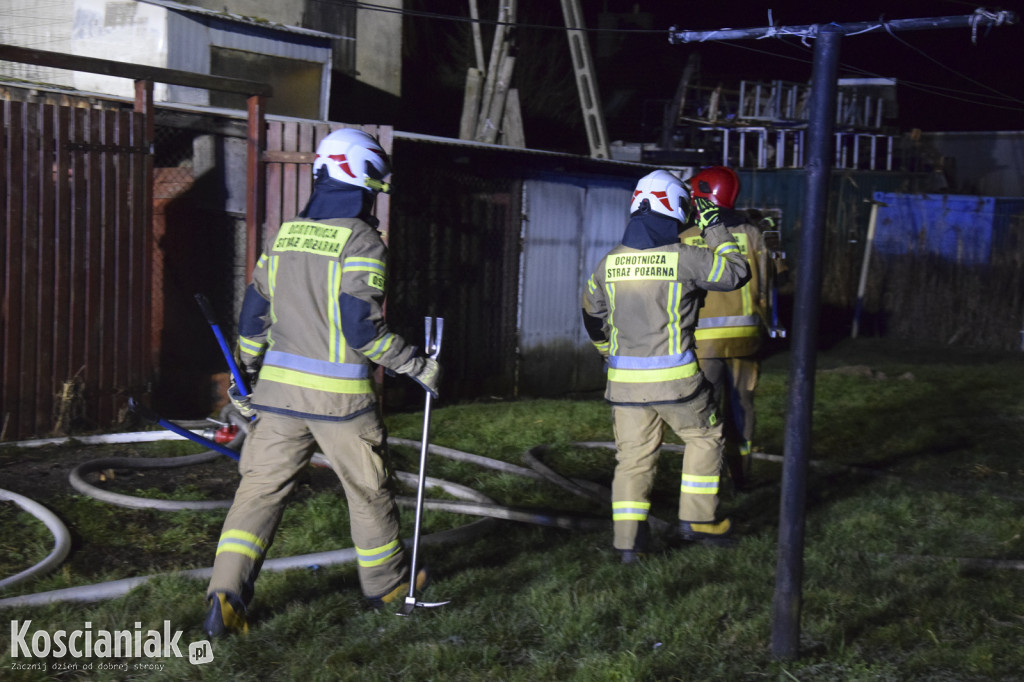 Pożar budynku gospodarczego w Sylwestra w Kurowie