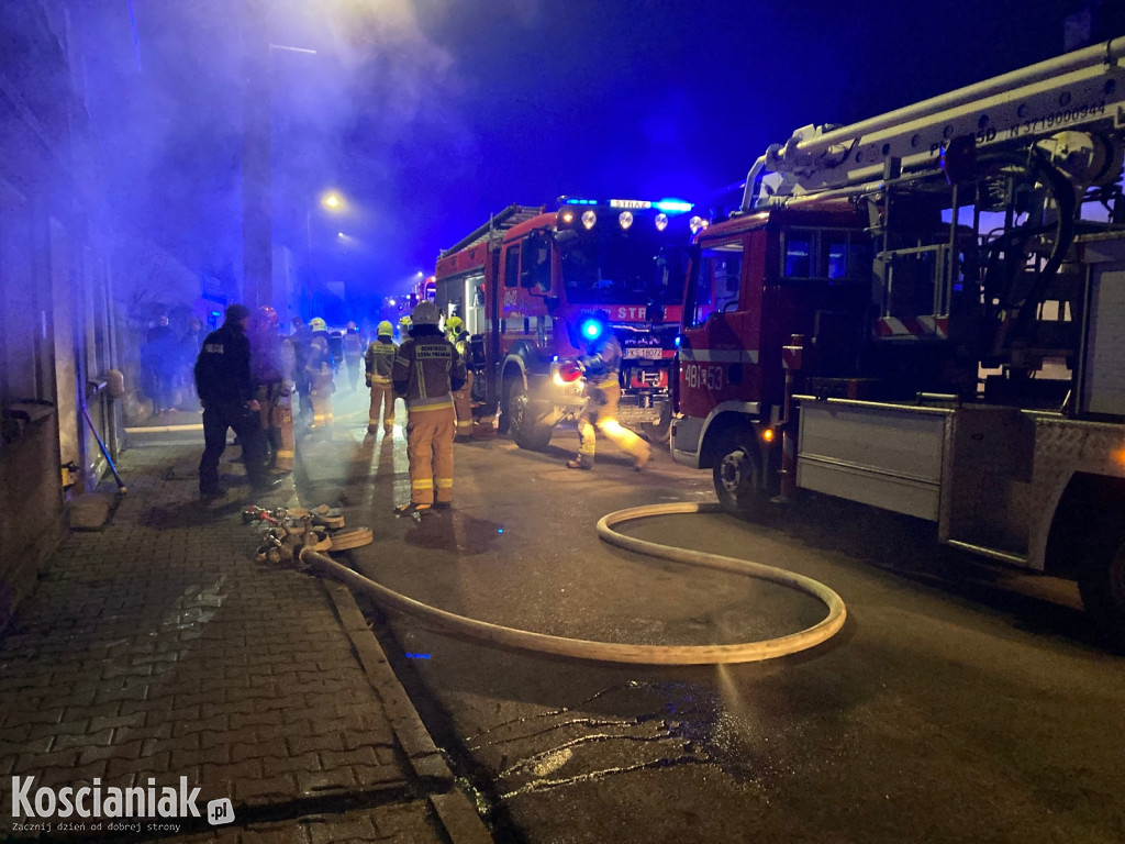 Pożar opuszczonego domu w Czempiniu