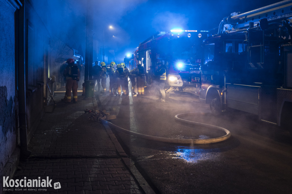 Pożar opuszczonego domu w Czempiniu