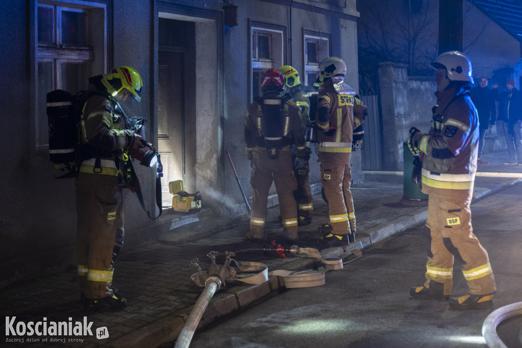 Pożar opuszczonego domu w Czempiniu