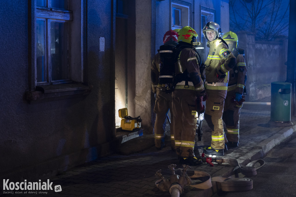 Pożar opuszczonego domu w Czempiniu