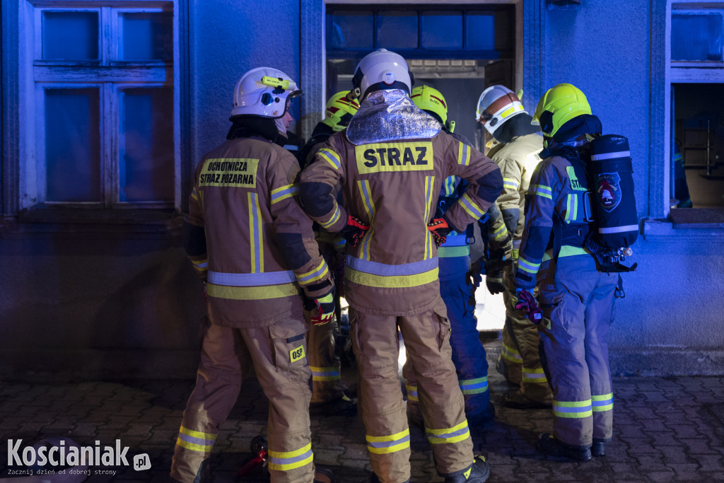 Pożar opuszczonego domu w Czempiniu