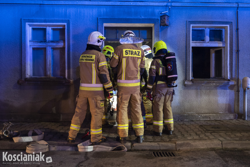 Pożar opuszczonego domu w Czempiniu