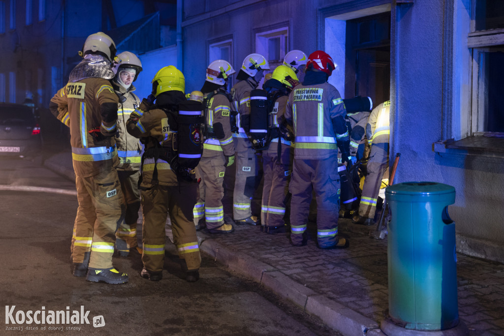 Pożar opuszczonego domu w Czempiniu