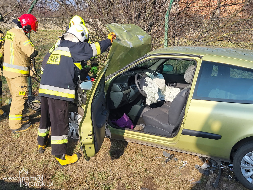 Poważna kolizja pomiędzy Czempiniem a Śremem