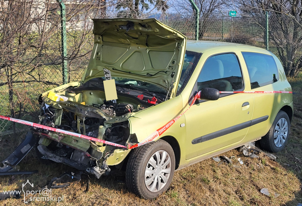 Poważna kolizja pomiędzy Czempiniem a Śremem