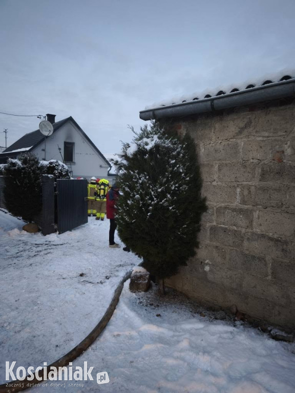 Pożar poddasza w Żelaźnie