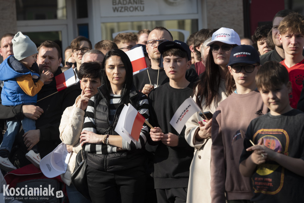 Sławomir Mentzen na wiecu wyborczym w Kościanie