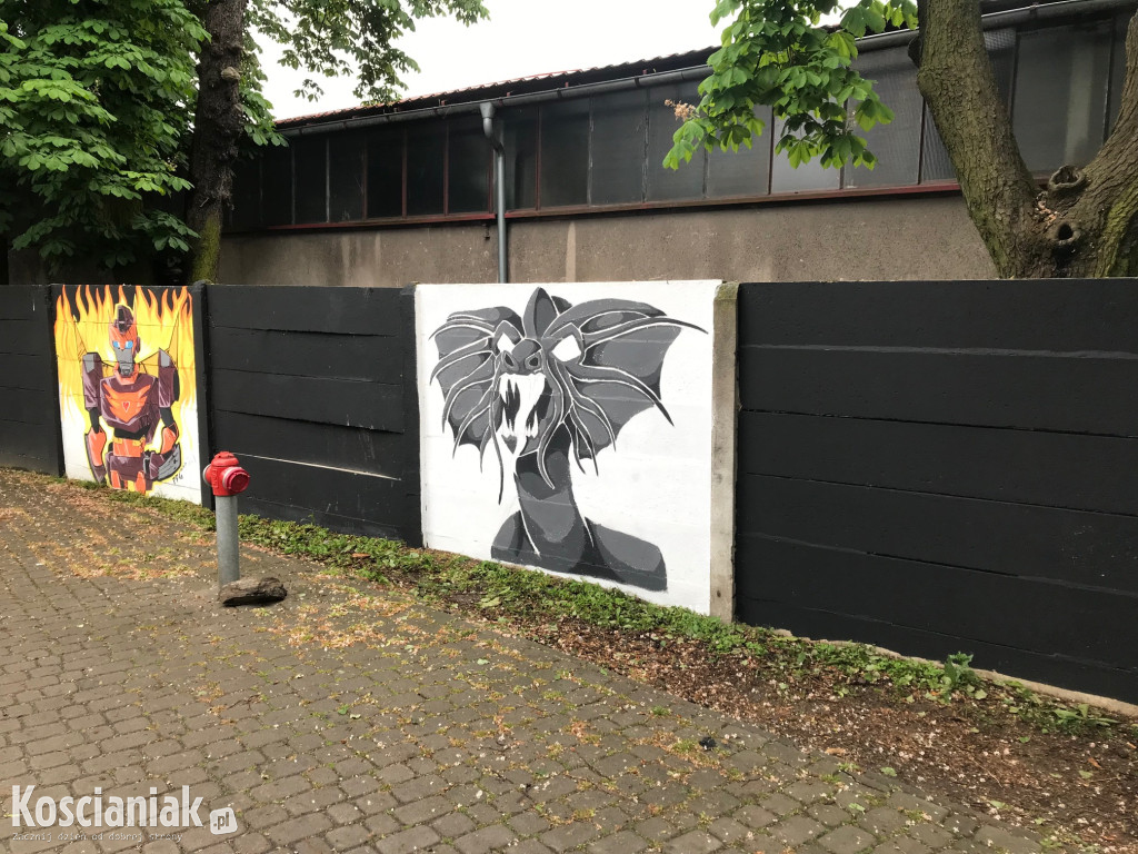 Kolejny mural przy KOK-u już prawie gotowy