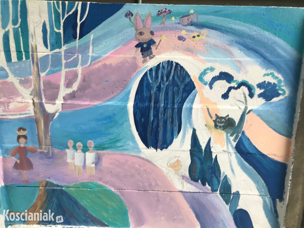 Kolejny mural przy KOK-u już prawie gotowy