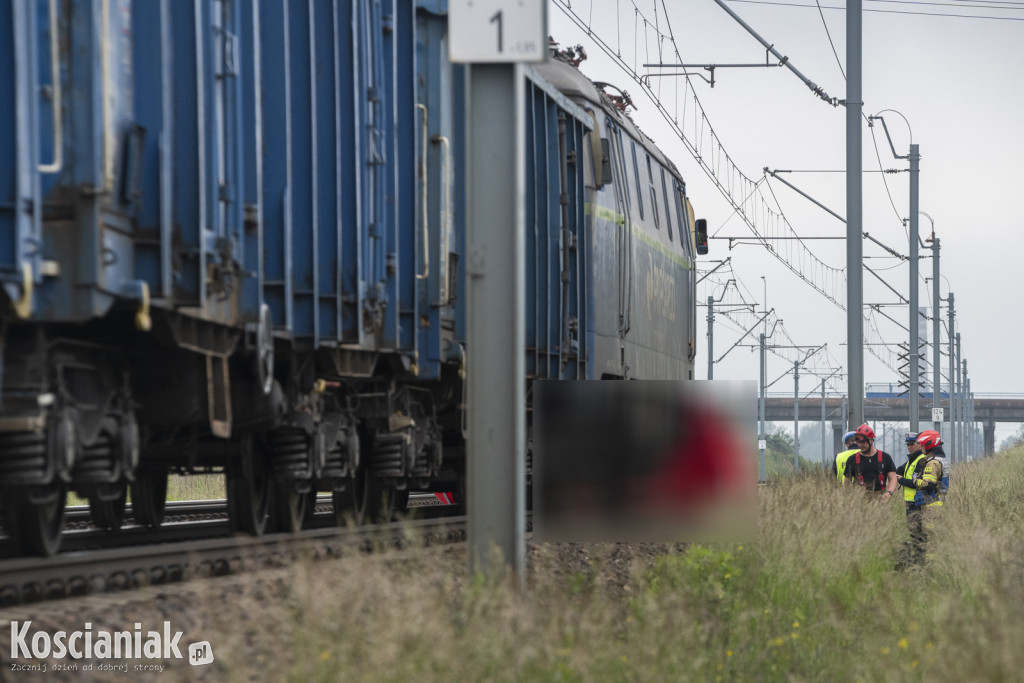 Śmiertelne potrącenie przez pociąg towarowy