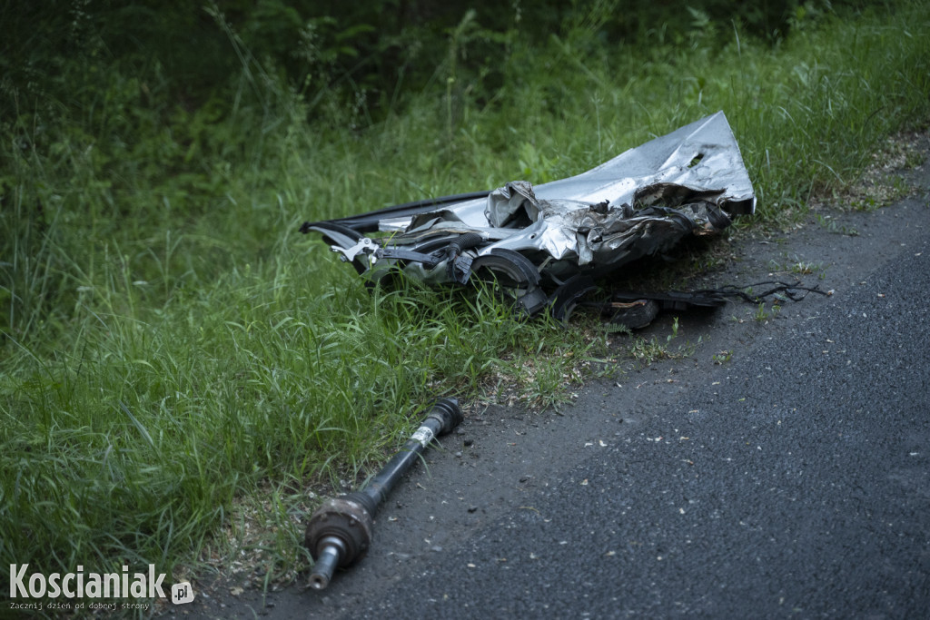 Groźny wypadek pomiędzy Gryżyną a Nowym Dębcem