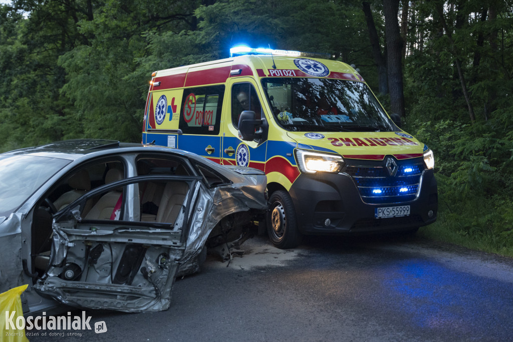 Groźny wypadek pomiędzy Gryżyną a Nowym Dębcem