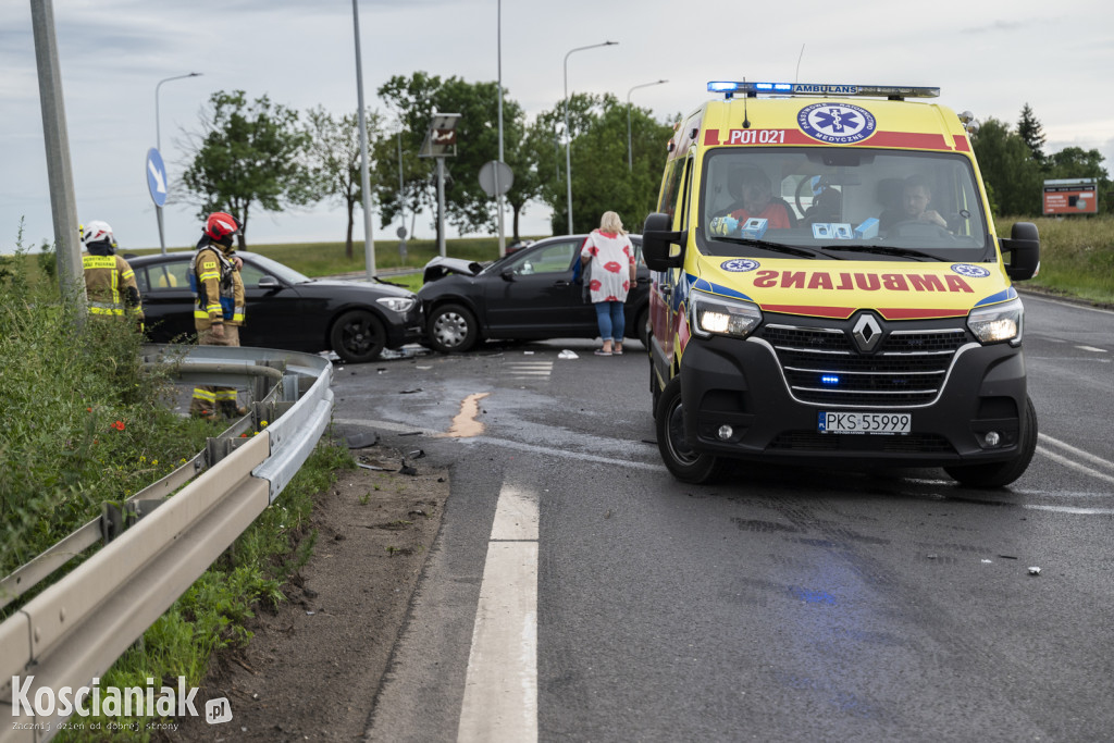 Zderzenie trzech aut na obwodnicy Kościana