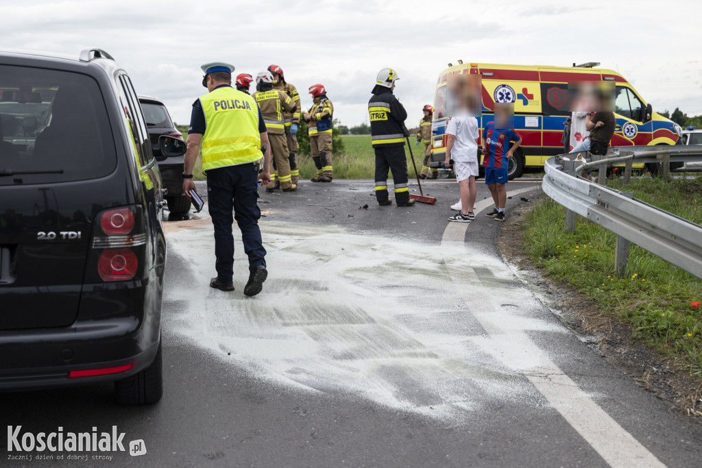 Zderzenie trzech aut na obwodnicy Kościana