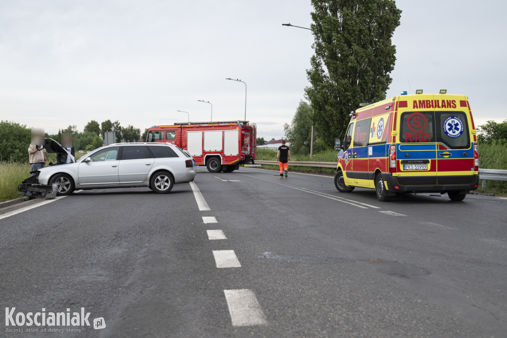 Zderzenie trzech aut na obwodnicy Kościana