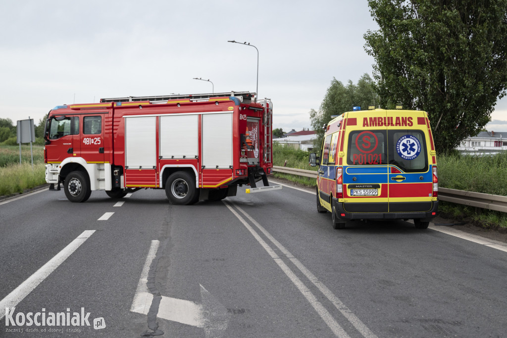 Zderzenie trzech aut na obwodnicy Kościana