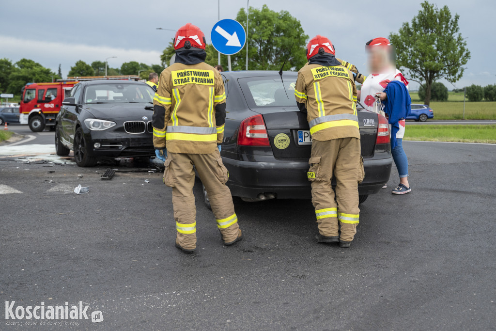 Zderzenie trzech aut na obwodnicy Kościana