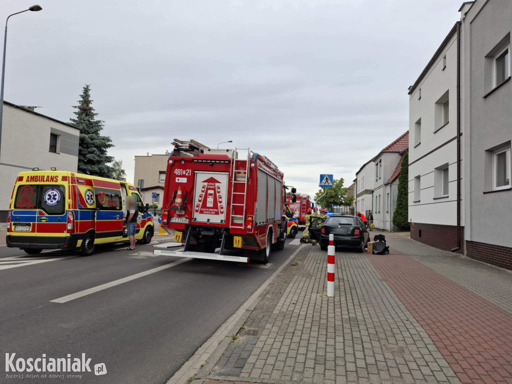 Zderzenie dwóch aut na Poznańskiej