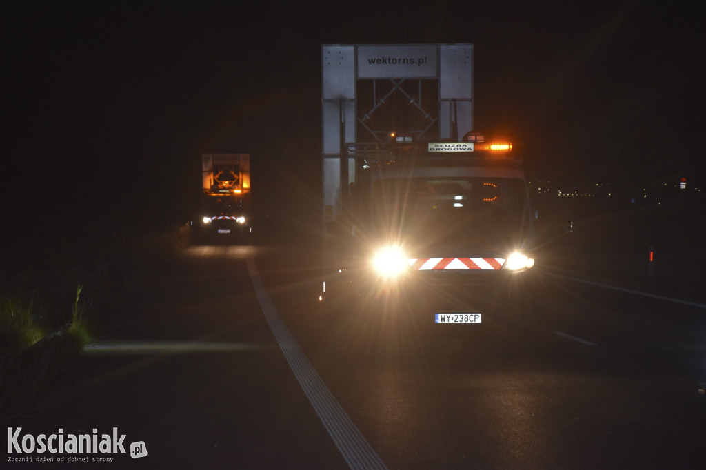 Pijany wjechał busem w bariery na S5
