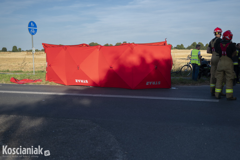 Śmiertelny wypadek w Starym Luboszu. Zginął rowerzysta
