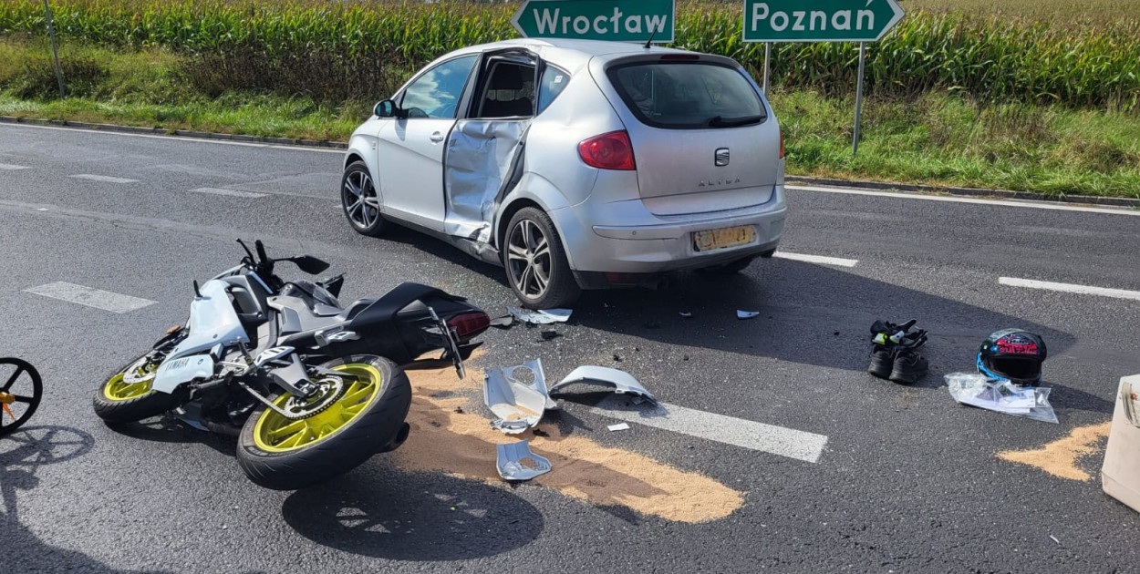 Wypadek na obwodnicy Kościana