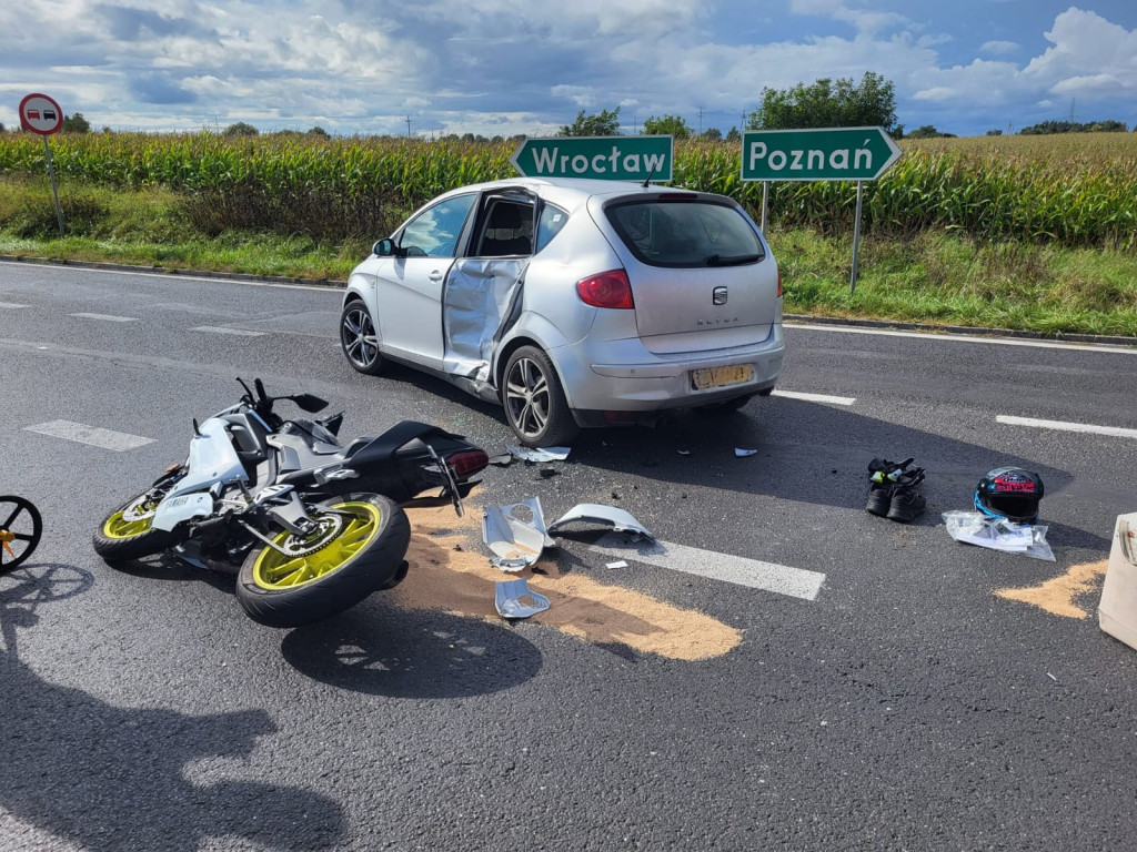 Wypadek na obwodnicy Kościana