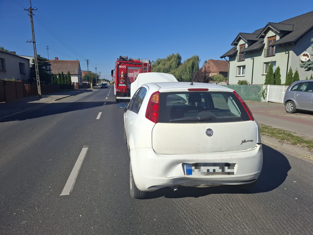 Kolizja w Kiełczewie. Najechała na tył Fiata