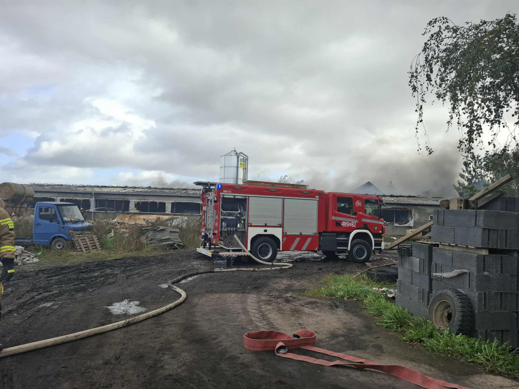 Pożar obory w Bruszczewie