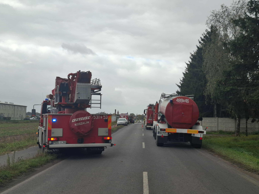 Pożar obory w Bruszczewie