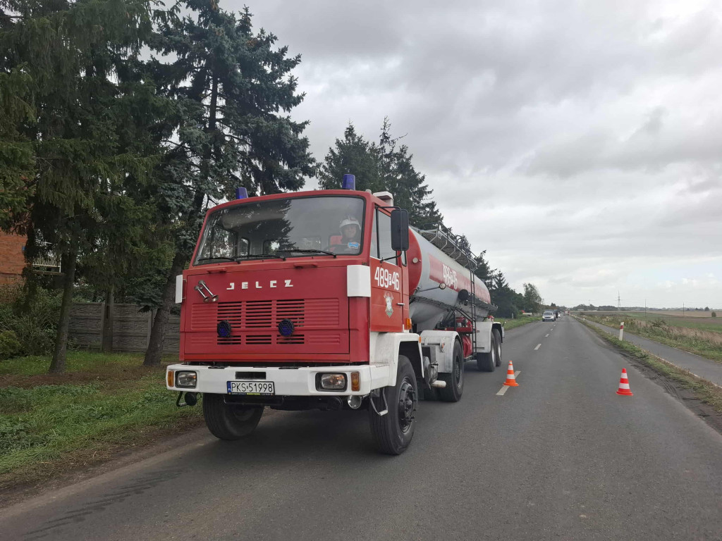 Pożar obory w Bruszczewie