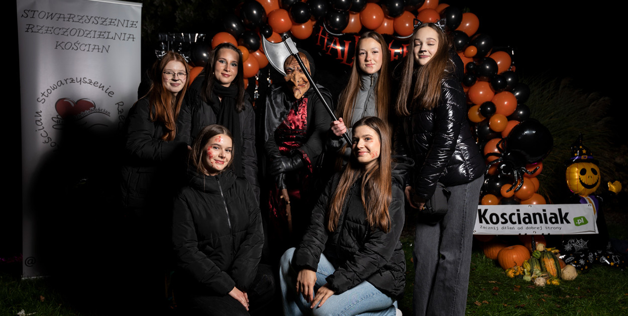 Halloweenowa fotościanka Kościaniaka