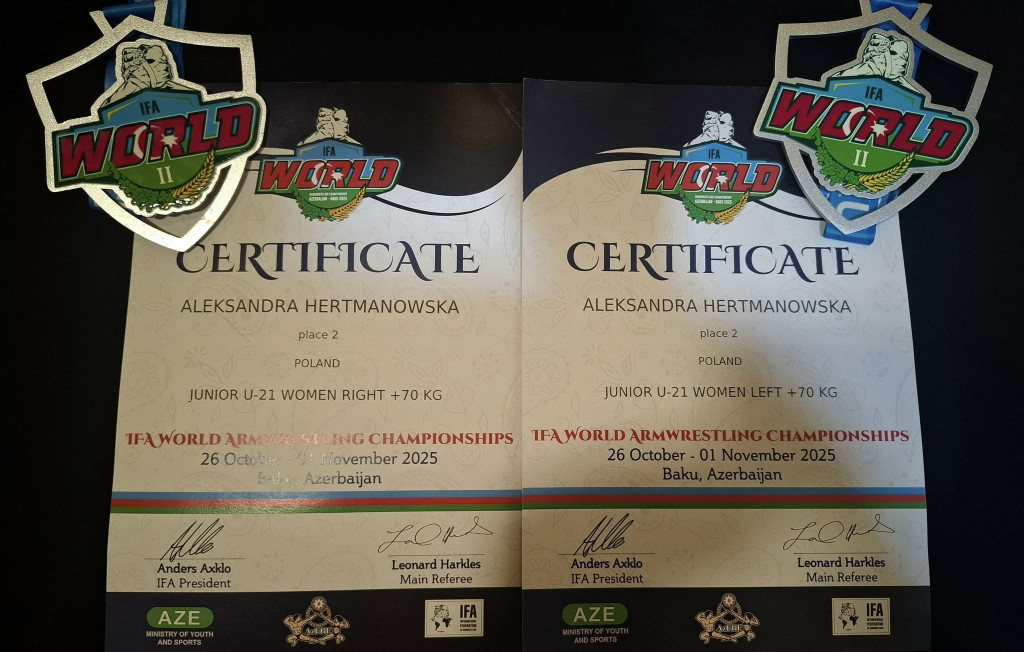 Aleksandra Hertmanowska wicemistrzynią świata