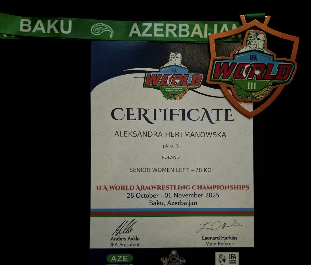 Aleksandra Hertmanowska wicemistrzynią świata
